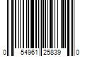 Barcode Image for UPC code 054961258390