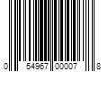 Barcode Image for UPC code 054967000078