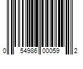 Barcode Image for UPC code 054986000592