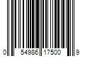 Barcode Image for UPC code 054986175009