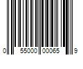 Barcode Image for UPC code 055000000659