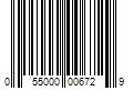 Barcode Image for UPC code 055000006729