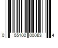 Barcode Image for UPC code 055100000634