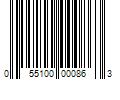 Barcode Image for UPC code 055100000863