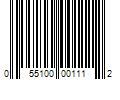 Barcode Image for UPC code 055100001112