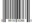 Barcode Image for UPC code 055100003680