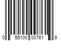 Barcode Image for UPC code 055100007619