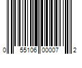 Barcode Image for UPC code 055106000072