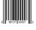 Barcode Image for UPC code 055137000072