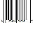 Barcode Image for UPC code 055410000027