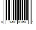 Barcode Image for UPC code 056100000181