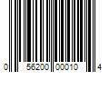 Barcode Image for UPC code 056200000104