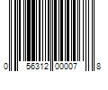 Barcode Image for UPC code 056312000078