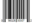 Barcode Image for UPC code 056325000072