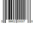 Barcode Image for UPC code 056602000078