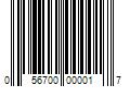 Barcode Image for UPC code 056700000017