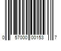 Barcode Image for UPC code 057000001537