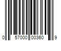 Barcode Image for UPC code 057000003609