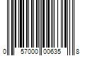 Barcode Image for UPC code 057000006358