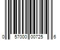 Barcode Image for UPC code 057000007256