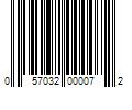 Barcode Image for UPC code 057032000072