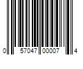 Barcode Image for UPC code 057047000074