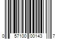 Barcode Image for UPC code 057100001437