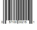 Barcode Image for UPC code 057100002151