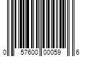 Barcode Image for UPC code 057600000596