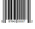 Barcode Image for UPC code 057643000072