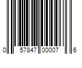 Barcode Image for UPC code 057847000076