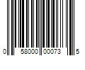 Barcode Image for UPC code 058000000735