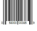 Barcode Image for UPC code 058000003859