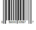 Barcode Image for UPC code 058000005877