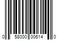 Barcode Image for UPC code 058000006140