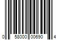 Barcode Image for UPC code 058000006904