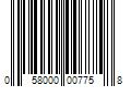 Barcode Image for UPC code 058000007758