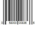 Barcode Image for UPC code 058000008366