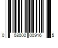 Barcode Image for UPC code 058000009165