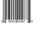 Barcode Image for UPC code 058000009875