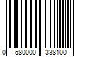 Barcode Image for UPC code 0580000338100