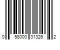 Barcode Image for UPC code 058000313262