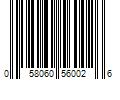 Barcode Image for UPC code 058060560026