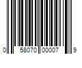 Barcode Image for UPC code 058070000079