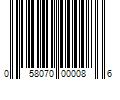 Barcode Image for UPC code 058070000086