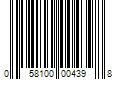 Barcode Image for UPC code 058100004398