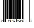 Barcode Image for UPC code 058100005678