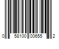 Barcode Image for UPC code 058100006552