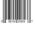 Barcode Image for UPC code 058100008037