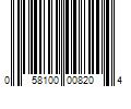 Barcode Image for UPC code 058100008204